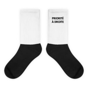 Chaussettes « priorités à droite »